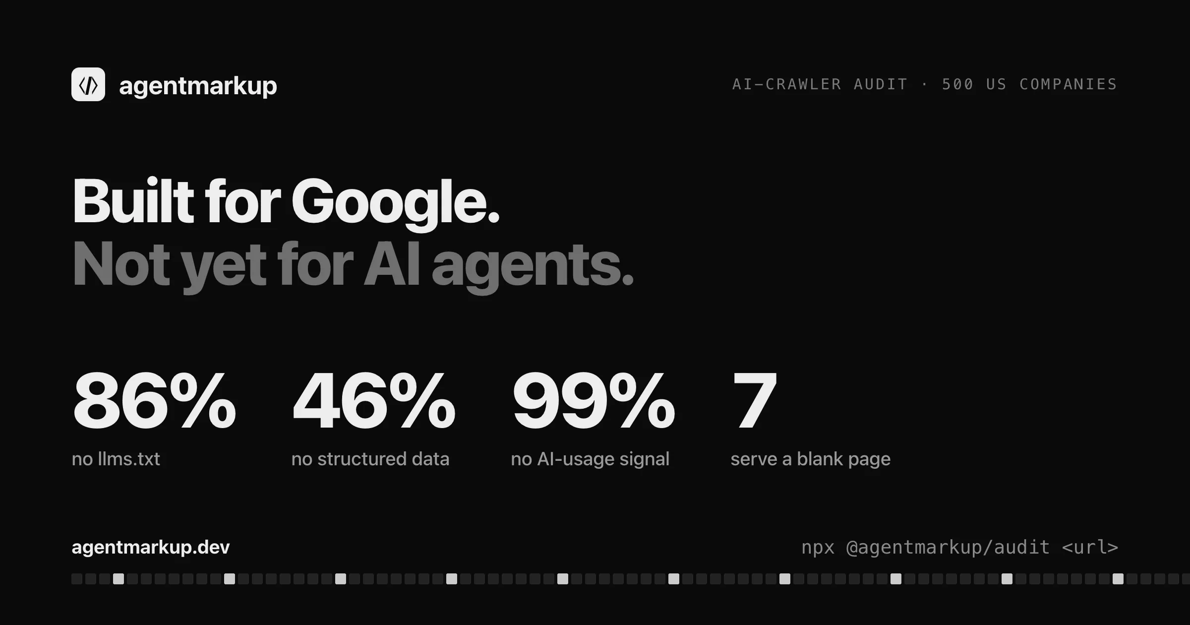 Report card graphic scoring large companies on readiness for AI agents