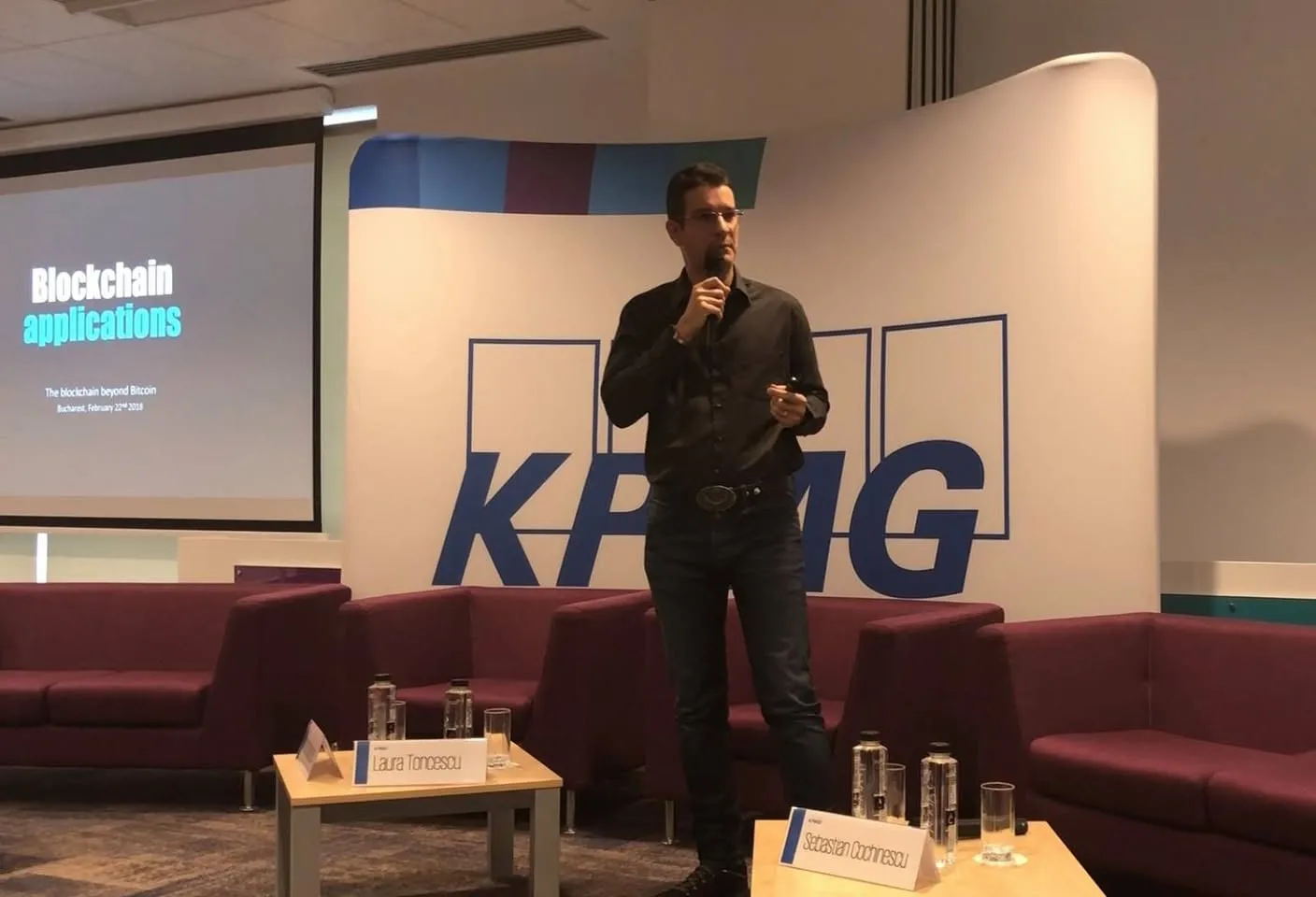 Photo from “Blockchain talk at KPMG Fintech event”